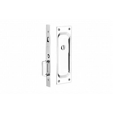 Patioplus 1.375 in. Privacy Pocket Door Mortise Lock, Bright Chrome PA1634155